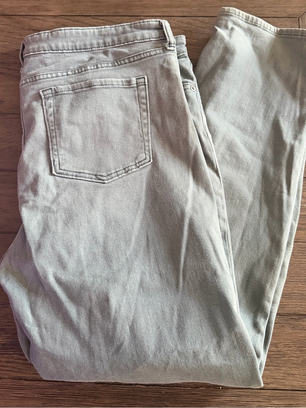 GAP Premium Super Skinny Sage Green Twill Jeans Size 18